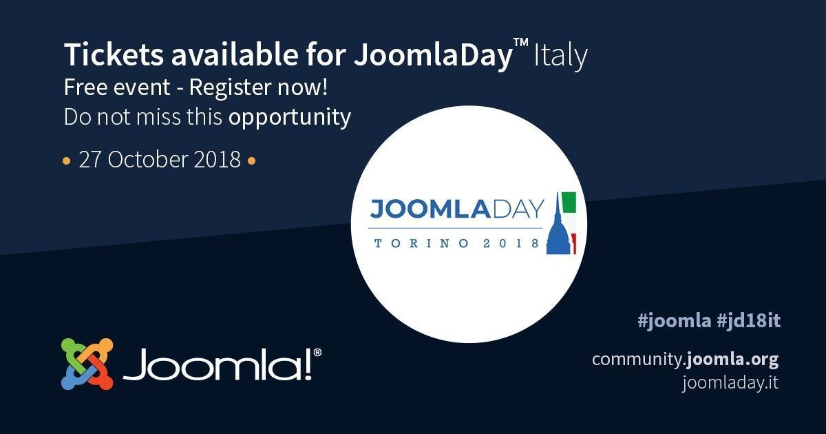 JoomlaDay Italia - Torino 2018