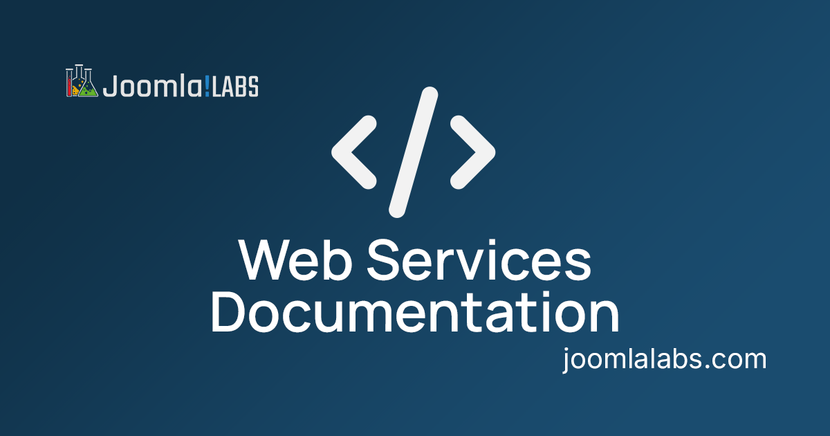 Web Services Documentation - Swagger UI in Joomla admin
